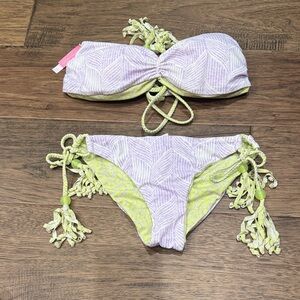 Victoria's Secret Light Purple and Lime Bikini